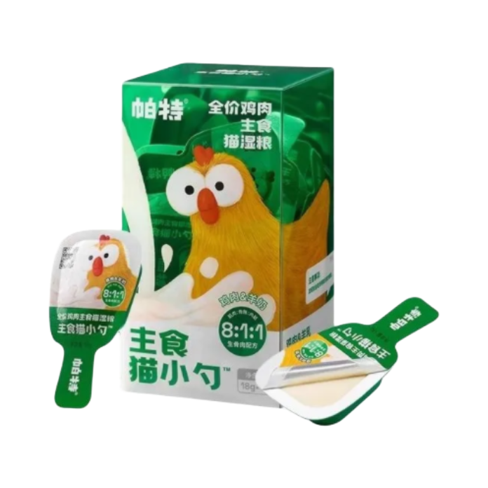 推荐商品：帕特 主食猫小勺全价全期 猫湿粮包 易消化补水