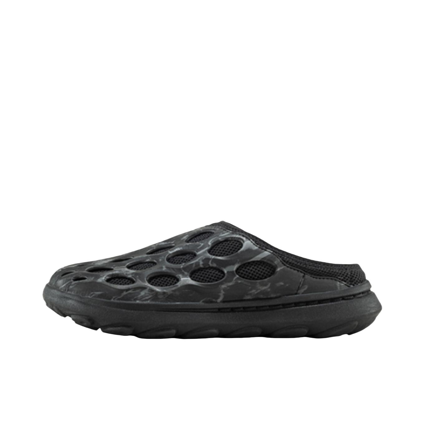 推荐商品：Merrell/迈乐 Hydro Mule 1TRL 防滑耐磨 透气 沙滩 包头防磨 一脚蹬 户外鞋 溯溪鞋 黑色/石板灰