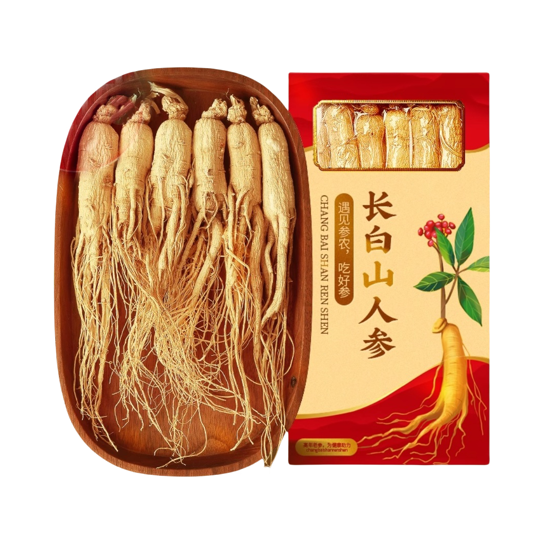 参李纪 长白山人参 礼盒装 100g/6根