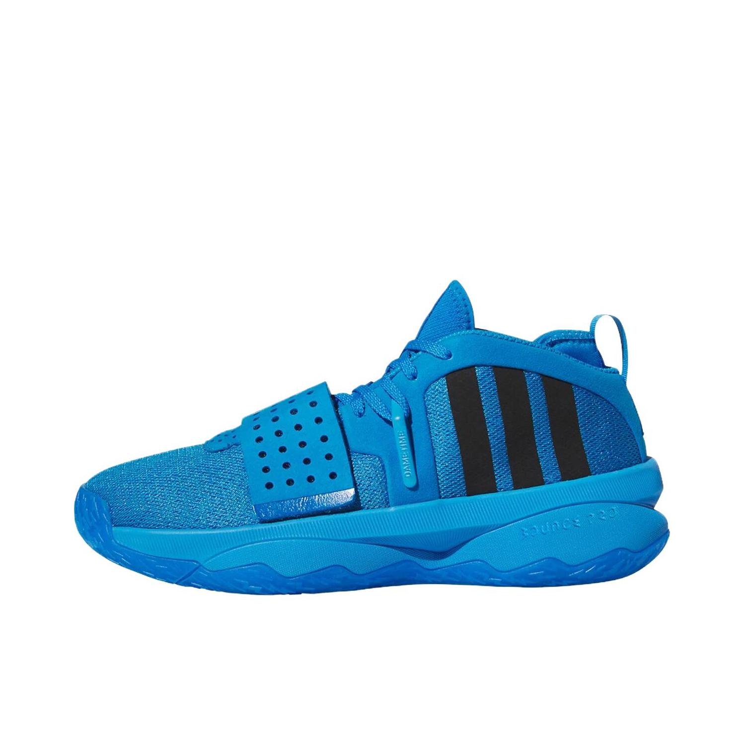 推荐商品：adidas Dame 8 Extply 利拉德 篮球鞋 耐磨防滑回弹缓震轻便实战圆头 蓝色 