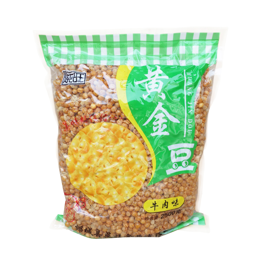 推荐商品：柴旺 黄金豆 牛肉味 2500g 袋装