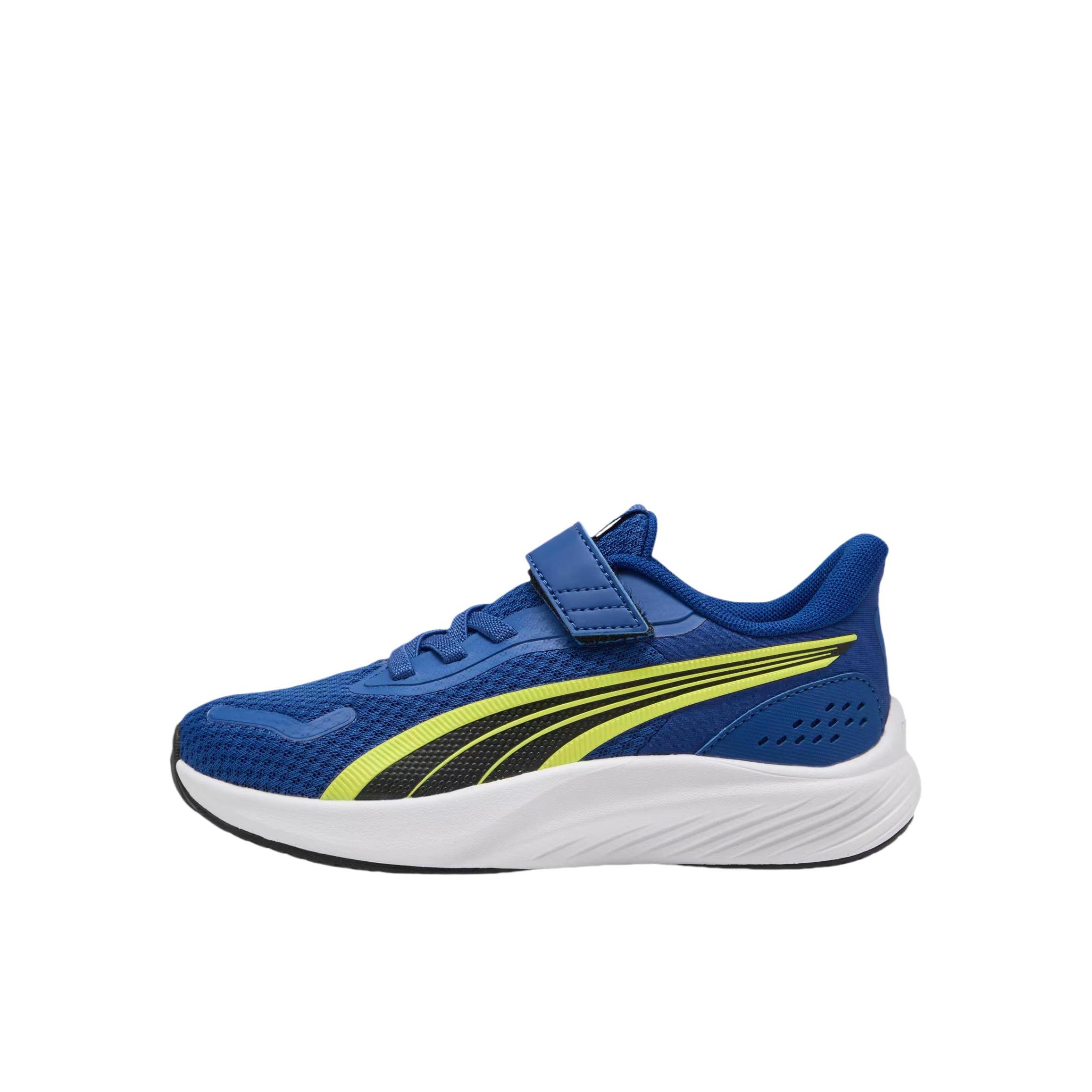 推荐商品：Puma/彪马 POUNCE LITE AC 魔术贴 运动鞋儿童 小童/蓝色/柠檬色 