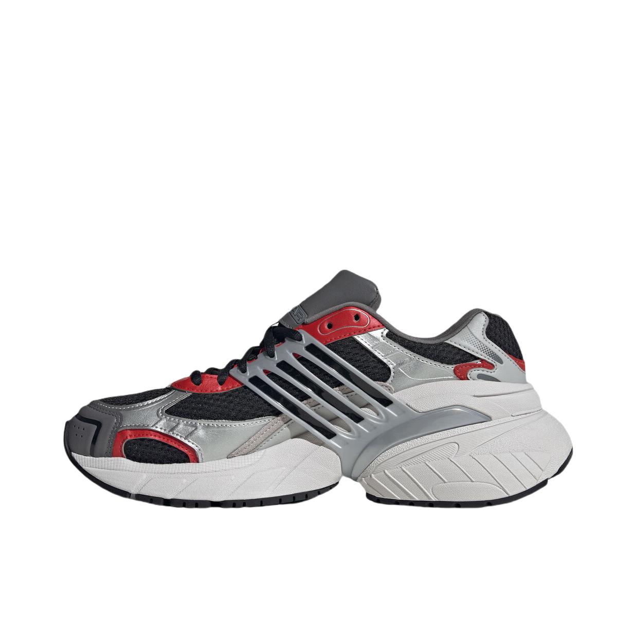 推荐商品：adidas Originals Adistar XLG 防滑耐磨 网面透气 轻便 增高 舒适百搭 复古 运动休闲鞋 黑色/金属银/浅猩红