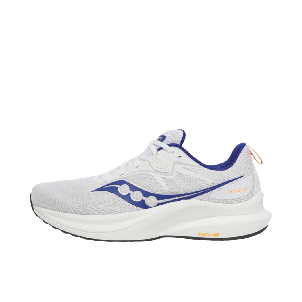 推荐商品：Saucony/索康尼  Tempus 坦途 2  稳定支撑 缓震透气 舒适轻便 防滑耐磨 百搭 慢跑  跑鞋 灰色/蓝色