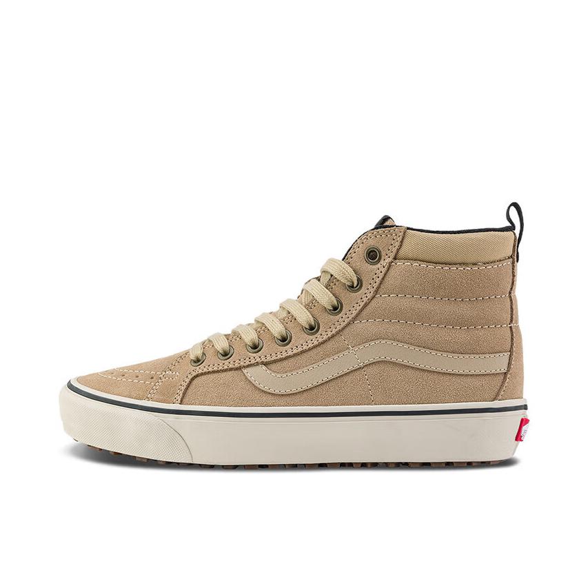 推荐商品：Vans/范斯 SK8-Hi 板鞋 潮流经典拼接复古街头厚底 棕黄色
