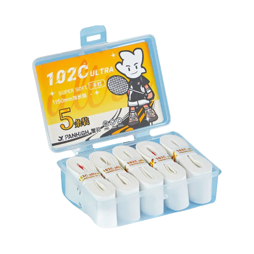 推荐商品：蟹羽 102C ULTRA 减震 防滑 耐磨 粘手 软糯 羽毛球拍 手胶