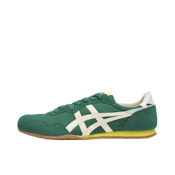 推荐商品：Onitsuka Tiger 鬼冢虎 Serrano 运动休闲鞋 舒适轻便防滑耐磨网布透气百搭复古减震包裹性低帮 绿色