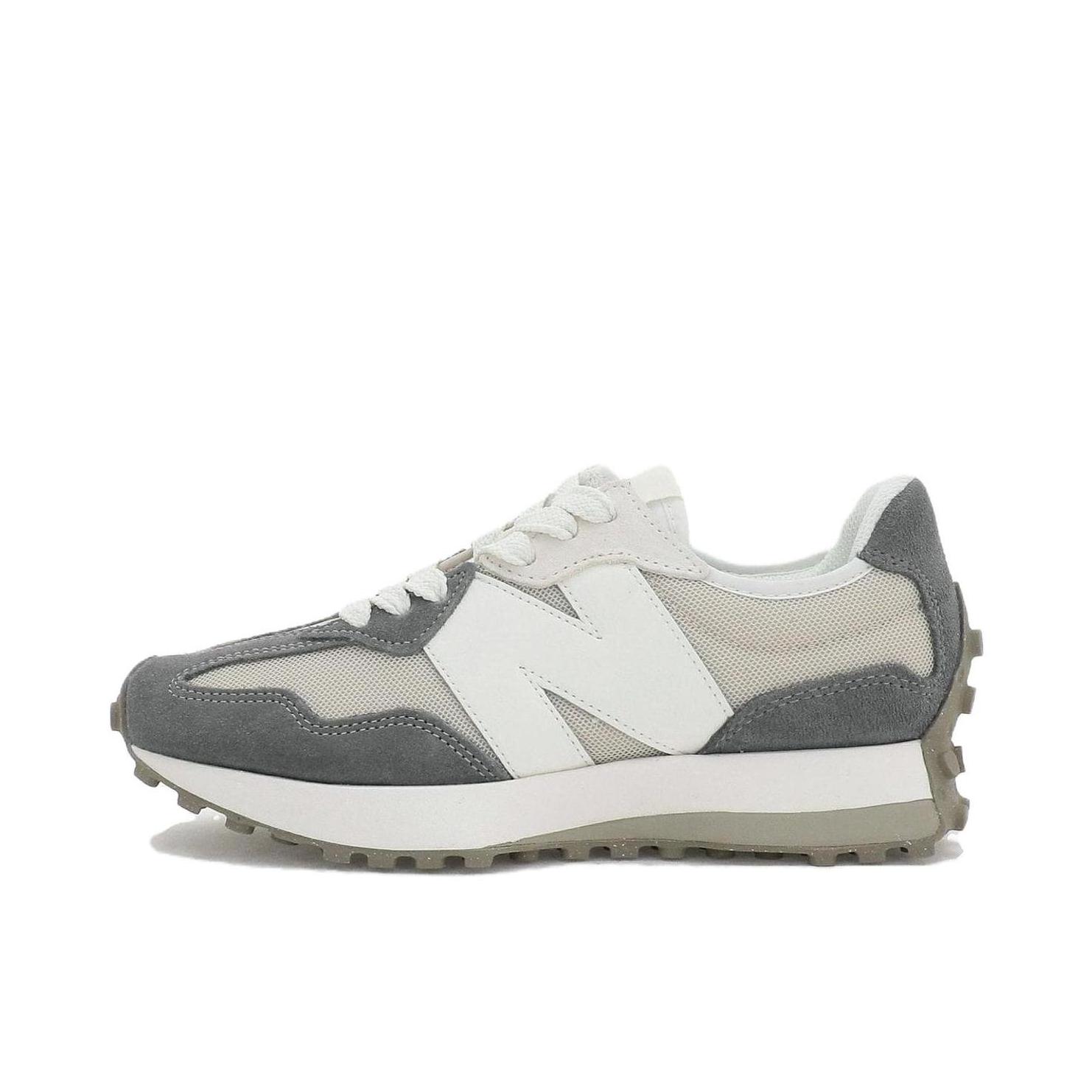 推荐商品：【IU同款】 New Balance 327 跑鞋 舒适复古防滑耐磨休闲透气减震拼接运动防水织物慢跑圆头 D宽/深灰色/白色 