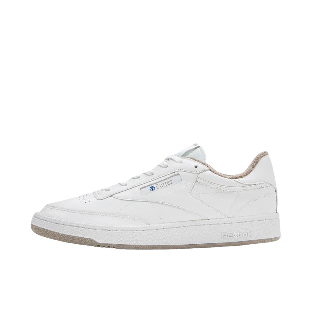 推荐商品：Reebok/锐步 Club C 1985 TV 防滑耐磨 舒适 简约复古 板鞋 APPLE BUTTER STORE联名/ATMOS联名/白色