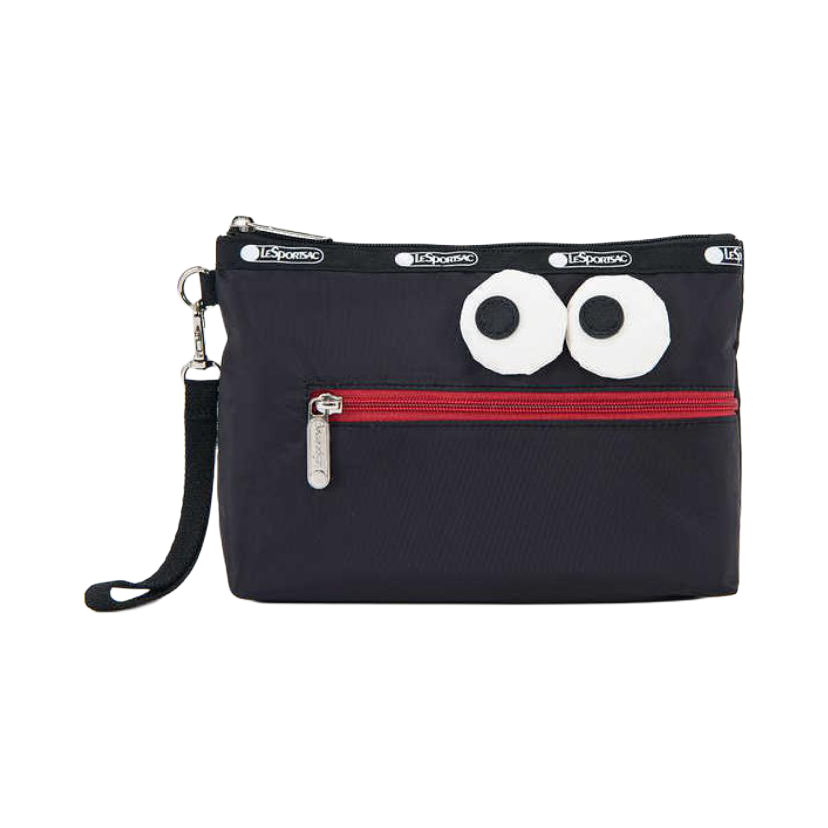 推荐商品：Lesportsac/乐播诗 开口笑系列 情侣款中号俏皮立体眼珠织物手拿包