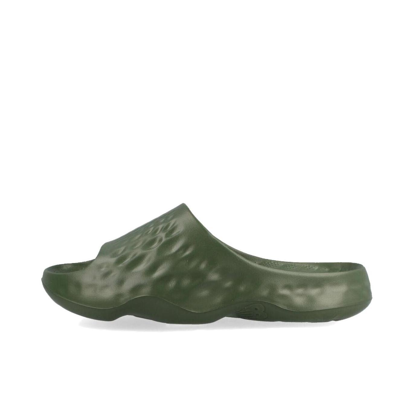 推荐商品：New Balance Fresh Foam Mrshn 潮流时尚 舒适轻便 防滑耐磨 运动 一字 拖鞋 D宽/橄榄绿 