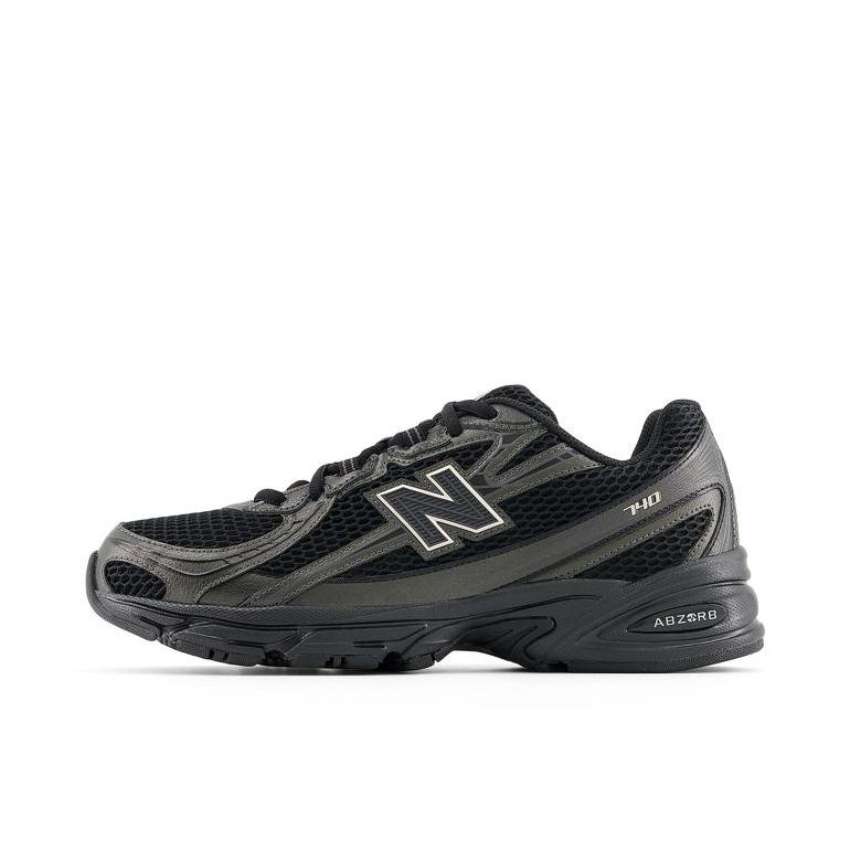 推荐商品：New Balance 740 v2 跑鞋 防滑耐磨网面低帮增高贴合 黑色