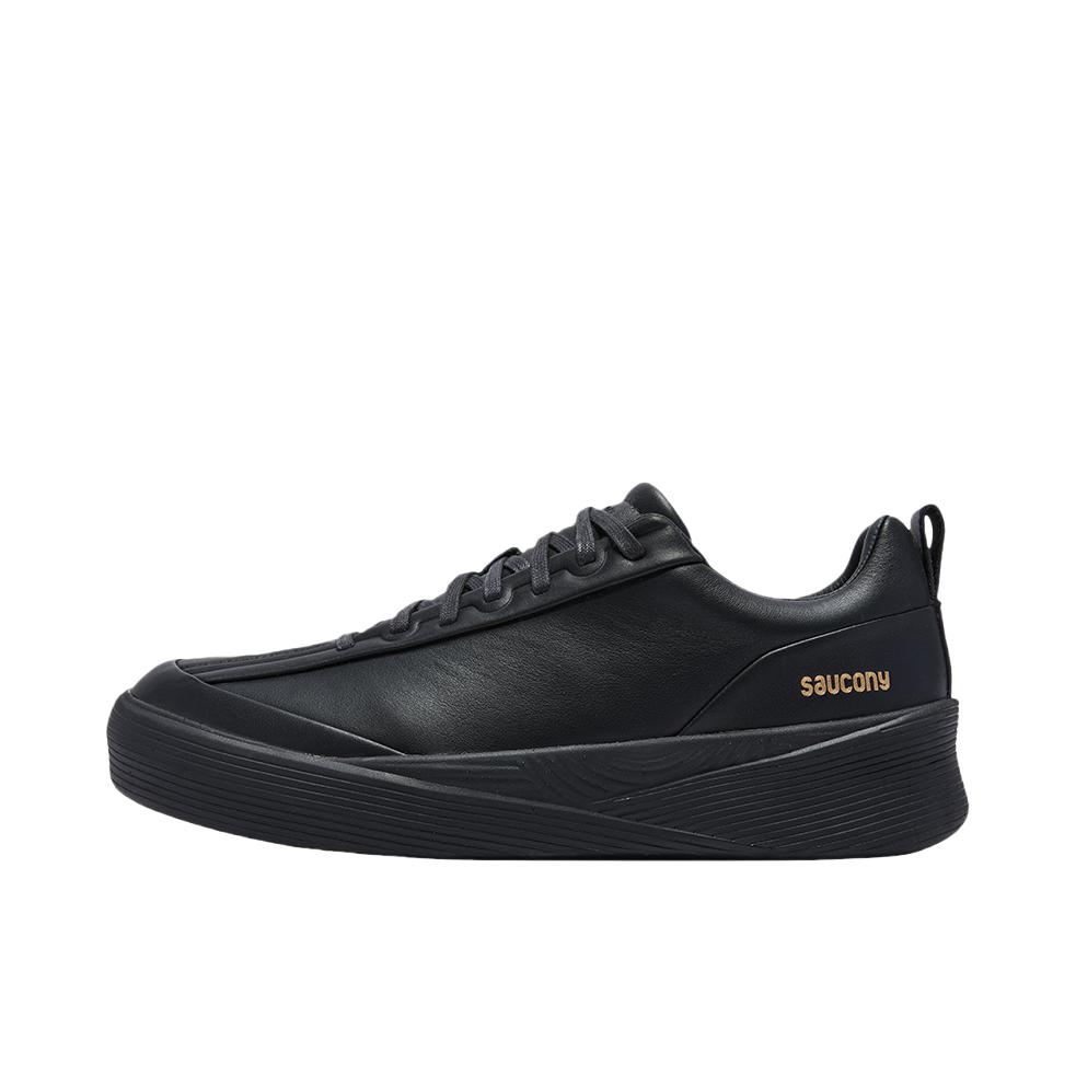 推荐商品：Saucony/索康尼 1898系列 跑鞋 情侣运动休闲百搭牛皮轻量回弹设计师款小白鞋 黑色