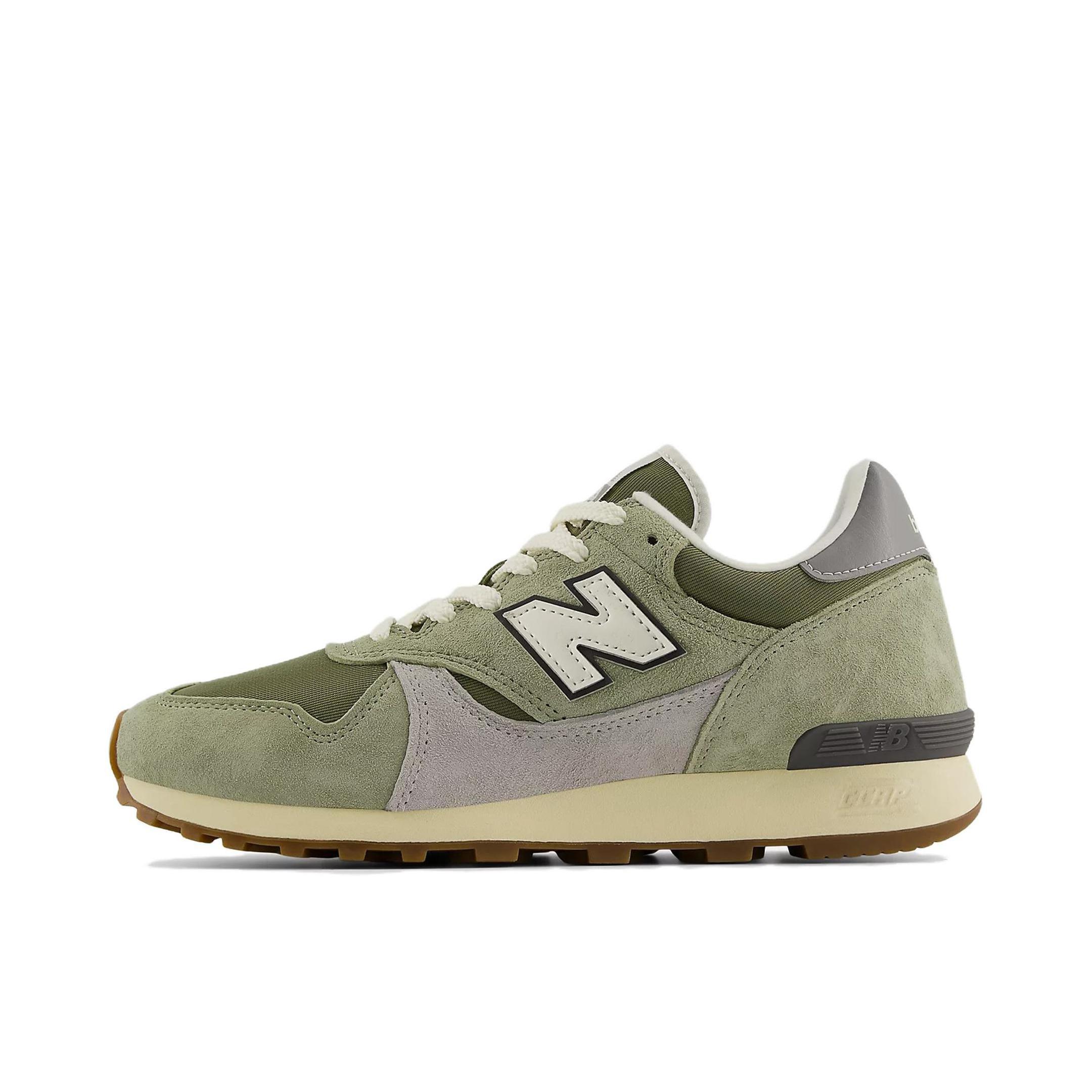 推荐商品：New Balance 475 跑鞋 防滑耐磨舒适透气低帮系带橡胶复古百搭 D宽/深绿色