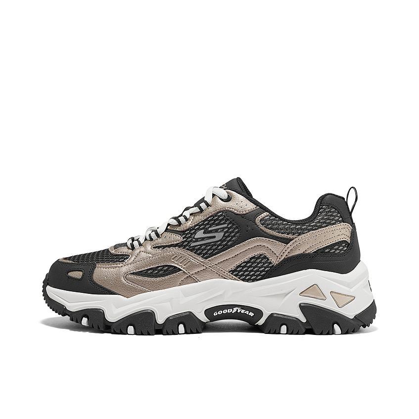 推荐商品：Skechers/斯凯奇 云屿 老爹鞋 户外鞋 徒步鞋 运动耐磨透气 灰色/褐色