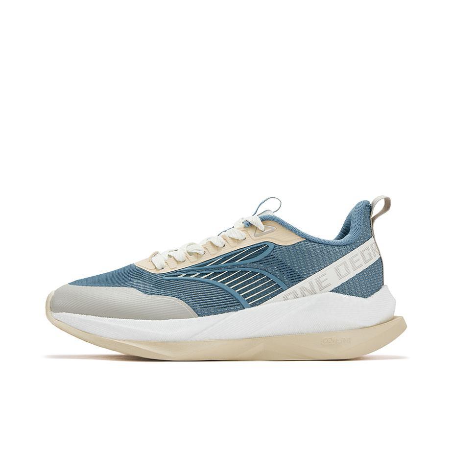 推荐商品：361度 跑鞋 网面透气轻便软底防滑耐磨竞速 572526701 仿古灰蓝/浅木色