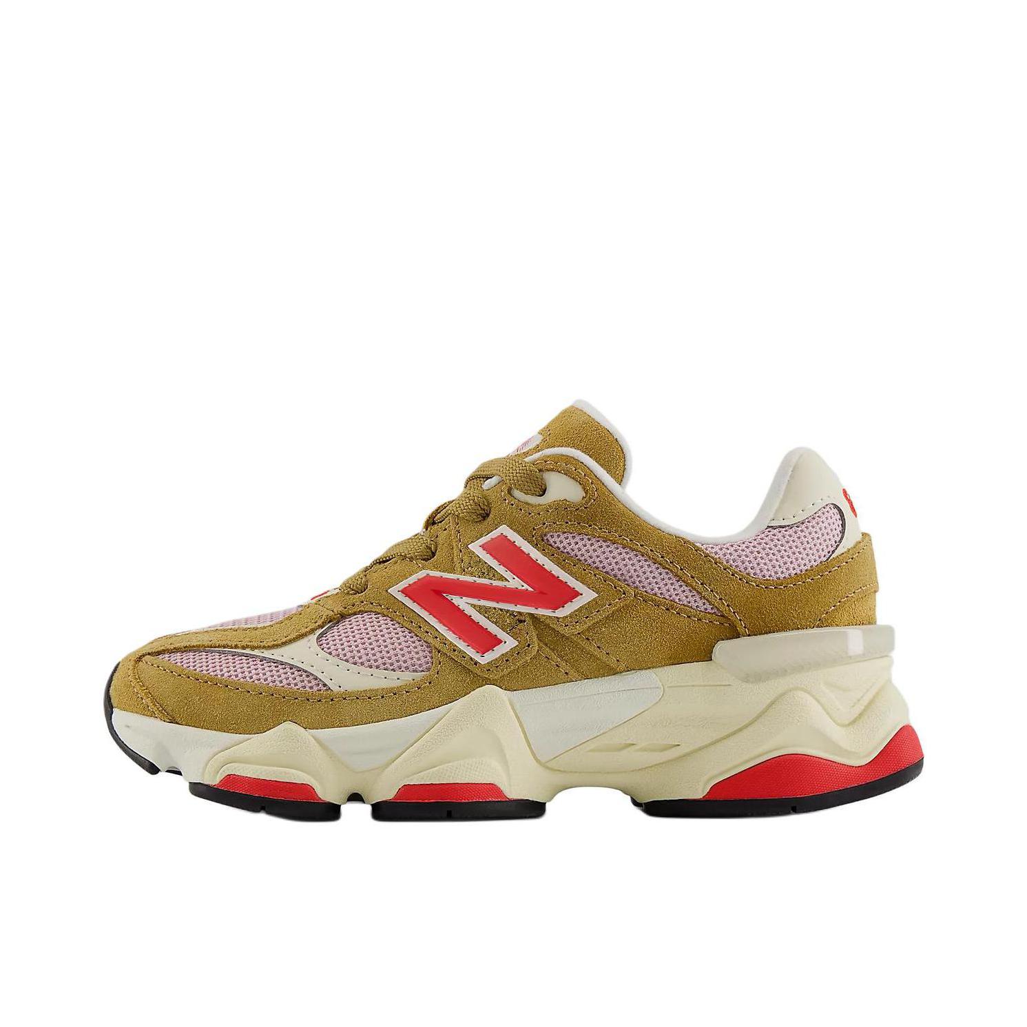 推荐商品：New Balance 9060 跑鞋 绒面革舒适减震网面透气防滑耐磨拼接复古增高圆头贴合耐穿 D宽/棕色