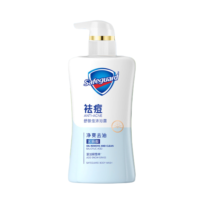 舒肤佳 沐浴露 积雪草祛痘沐浴露 劲爽去油 肤感顺滑 360ml