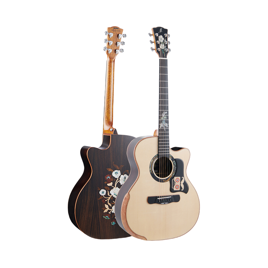 推荐商品：Merida/美丽达 A18民谣吉他演奏