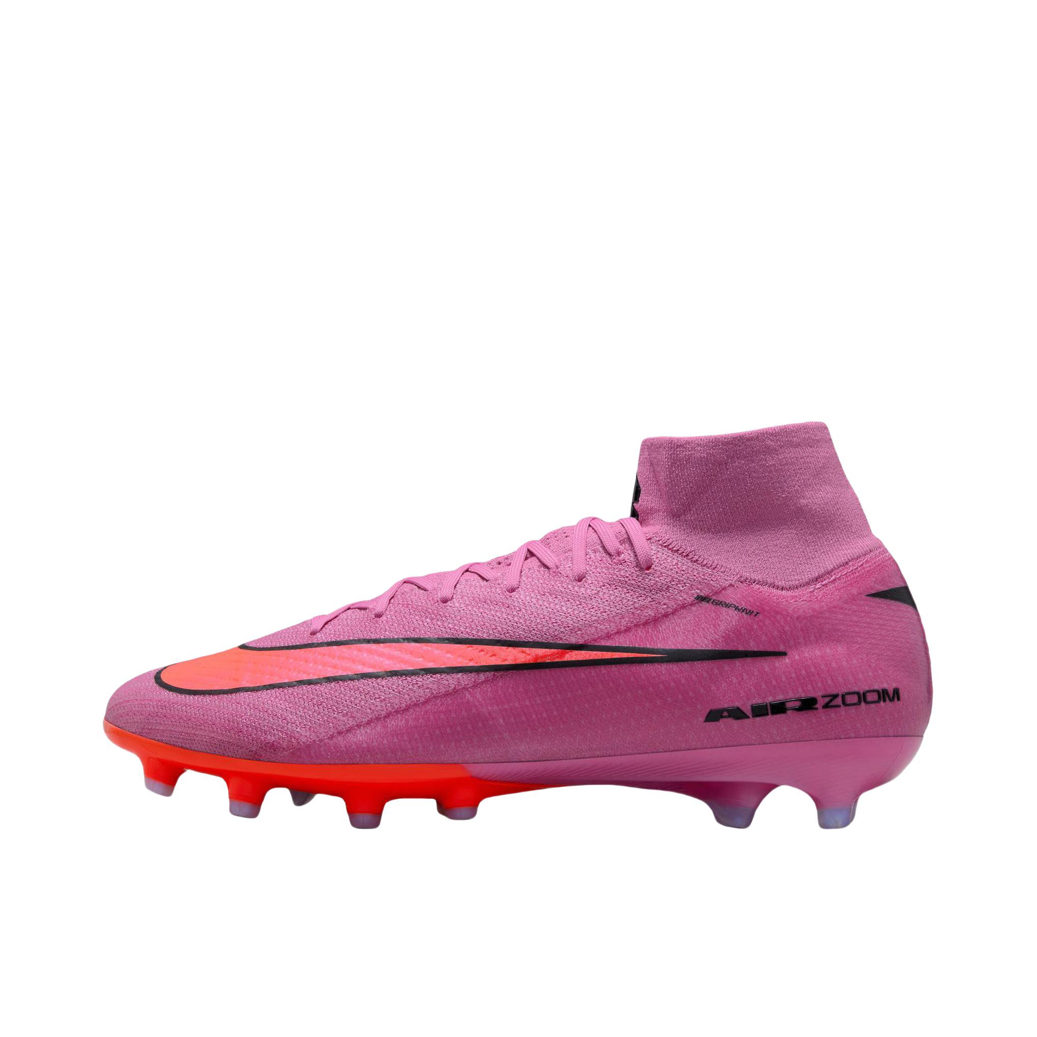 推荐商品：Nike Zoom Mercurial Vapor AG 足球鞋 顶级短钉人工草场 高帮/粉色