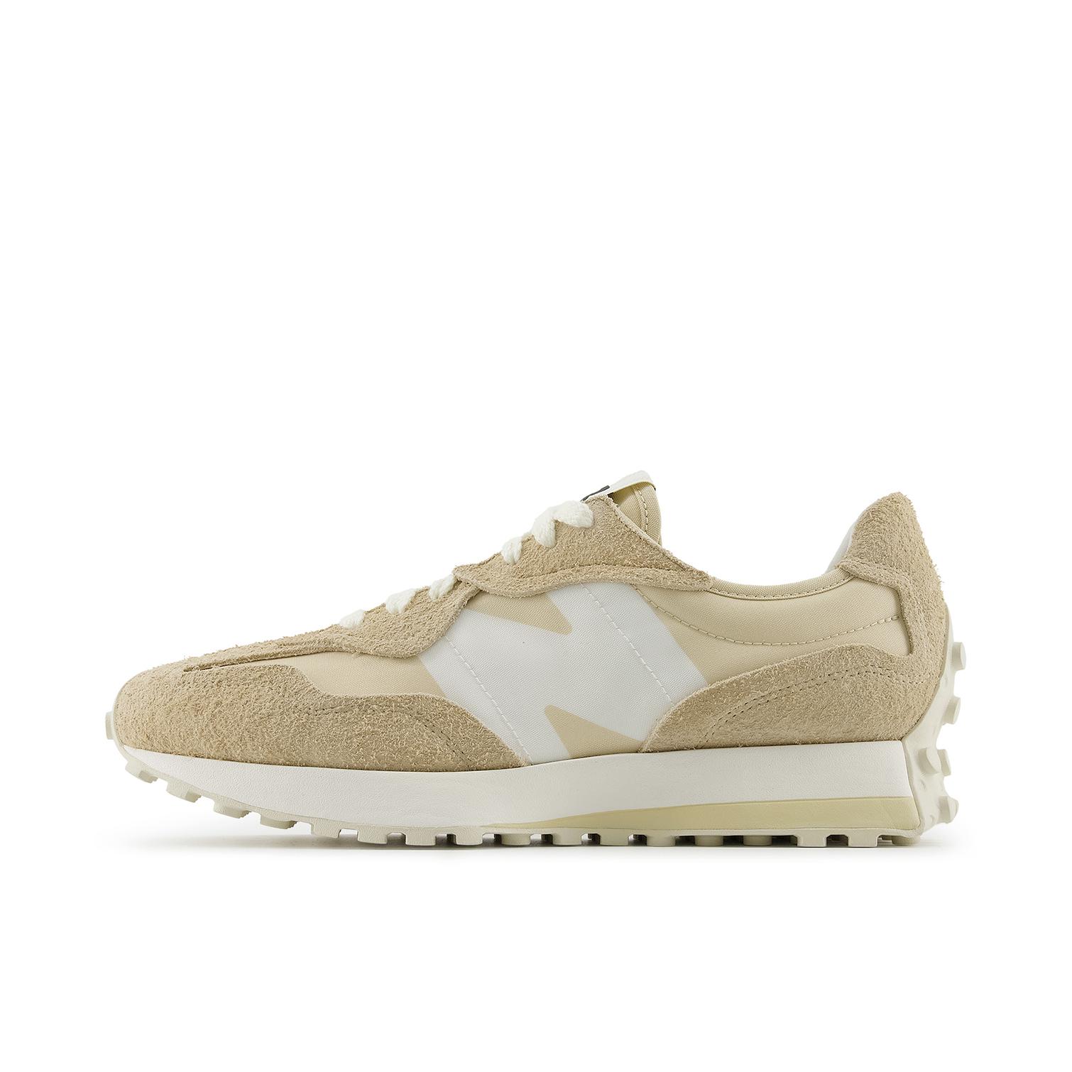 推荐商品：【IU同款】 New Balance 327 跑鞋 舒适复古防滑耐磨休闲透气减震拼接运动防水织物慢跑圆头 黄褐色/浅卡其/米白色