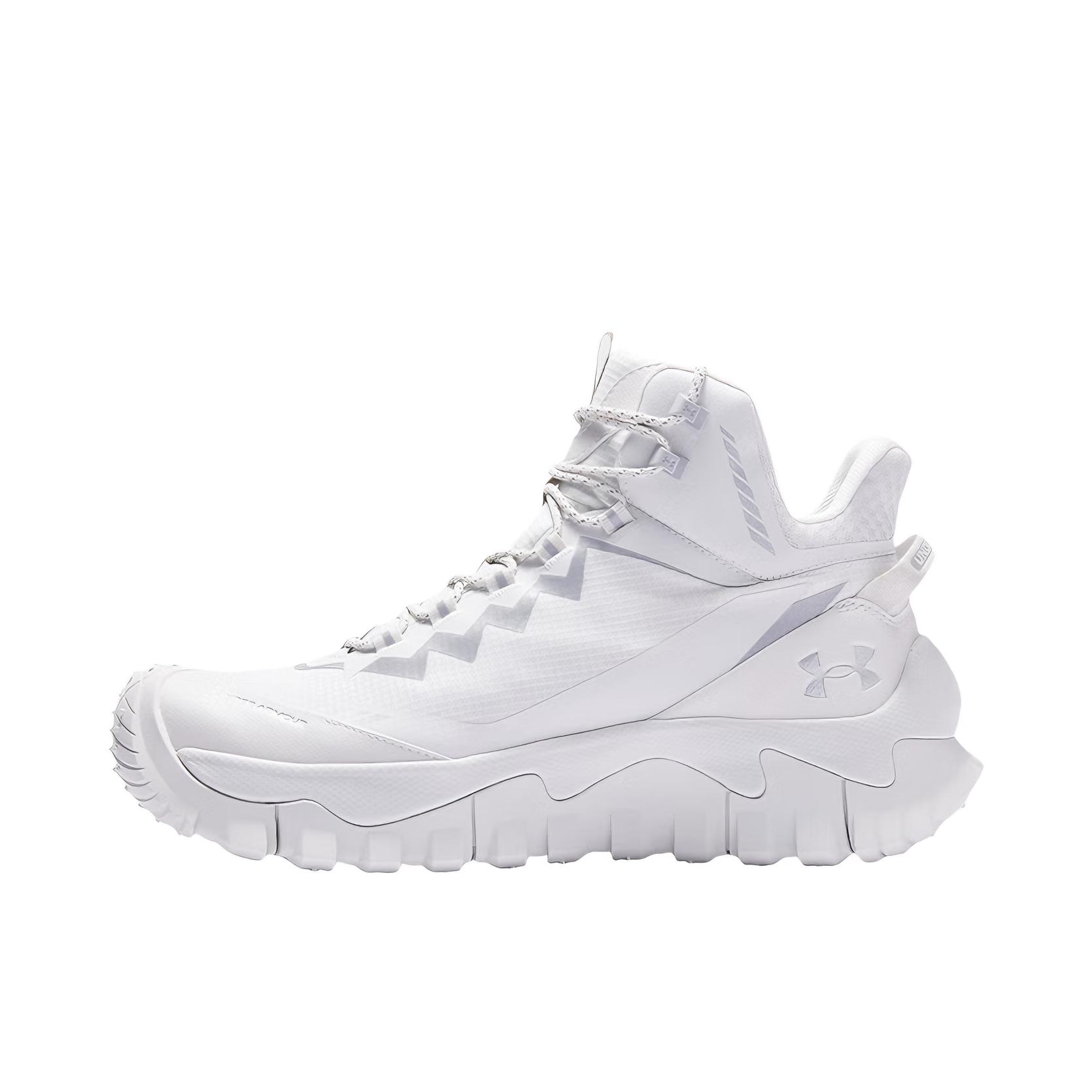 推荐商品：Under Armour/安德玛 户外鞋 登山鞋 透气越野防滑耐磨 4438005 浅灰色/白色