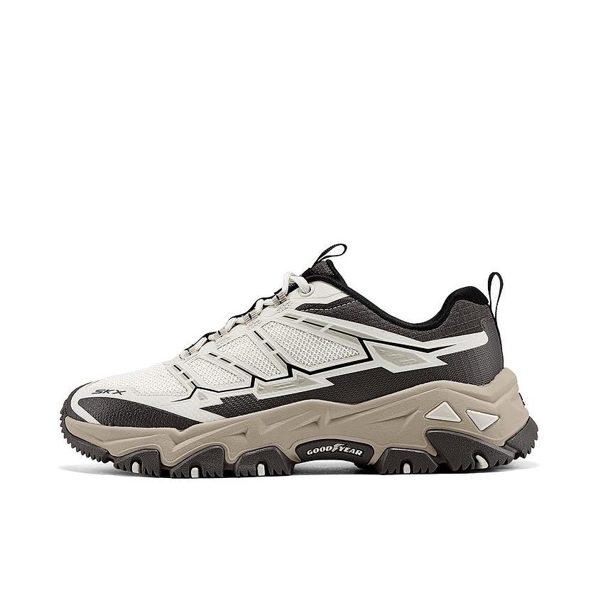 推荐商品：Skechers/斯凯奇 OUTDOORWOMENS 徒步鞋 老爹鞋 户外鞋 耐磨抓地舒适防滑 女款/白色/灰色