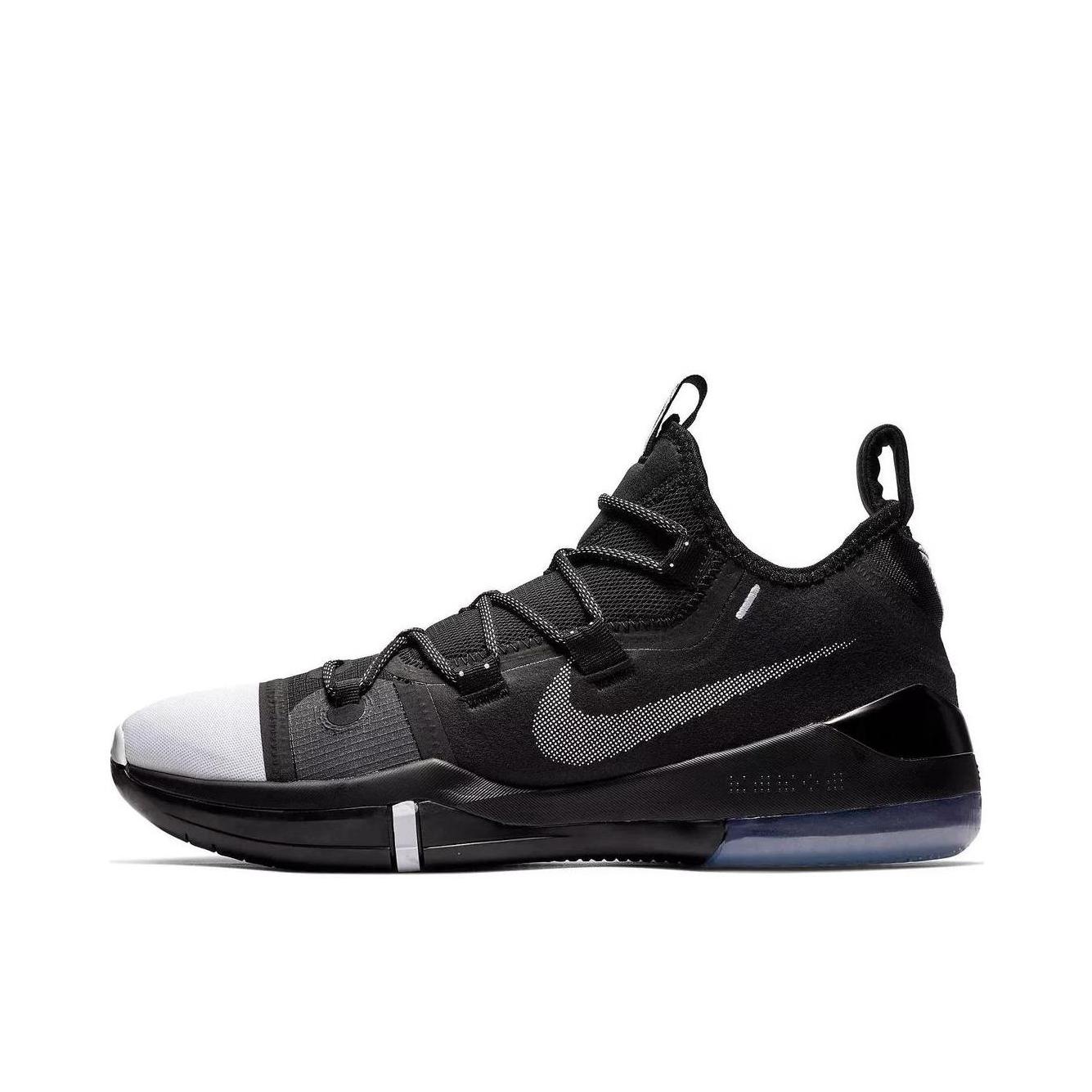 推荐商品：Nike Kobe A.D. Exodus 减震回弹 防滑耐磨 舒适支撑 包裹性 合成革 圆头 织物 百搭 实战 篮球鞋 Black/White 黑白阴阳