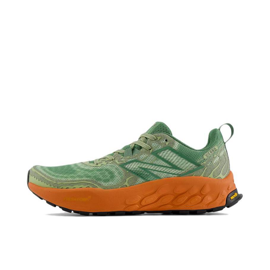推荐商品：New Balance Fresh Foam X Hierro v8 跑鞋 轻量舒适缓震防滑耐磨轻便低帮圆头百搭时尚 D宽/绿色 