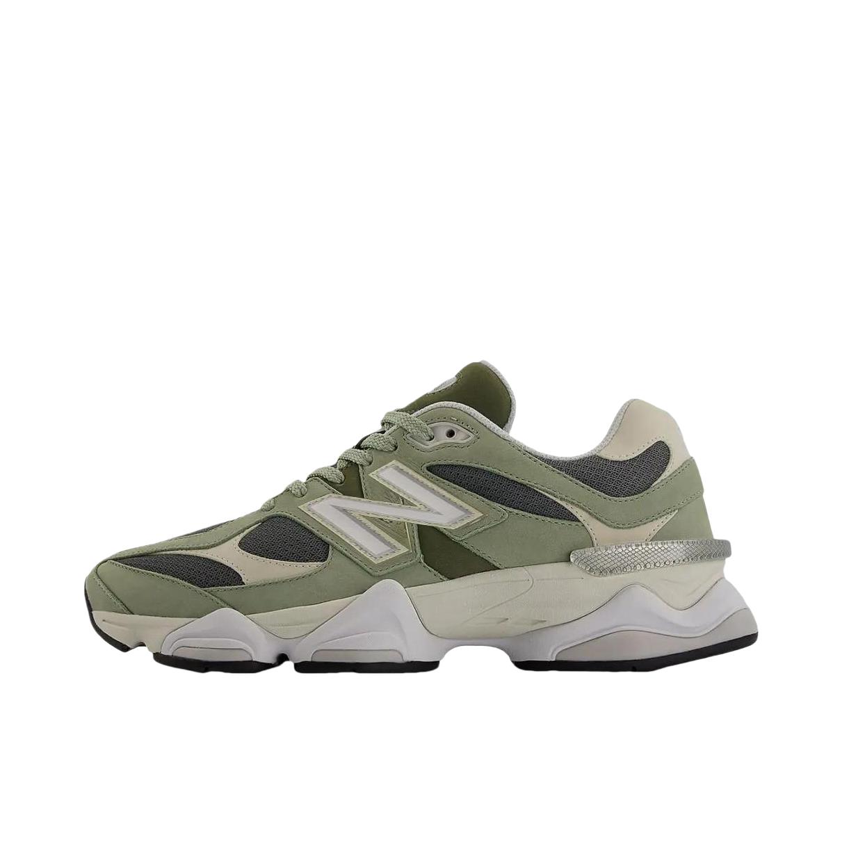 推荐商品：New Balance 9060 跑鞋 绒面革舒适减震网面透气防滑耐磨拼接复古增高圆头贴合耐穿 D宽/深绿色