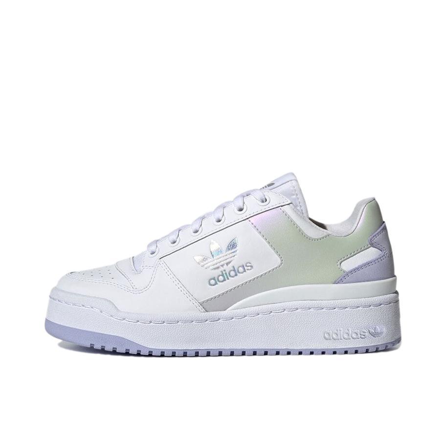 推荐商品：adidas Originals Forum Bold 板鞋 防滑耐磨轻便透气厚底增高防水贴合 白色/紫色