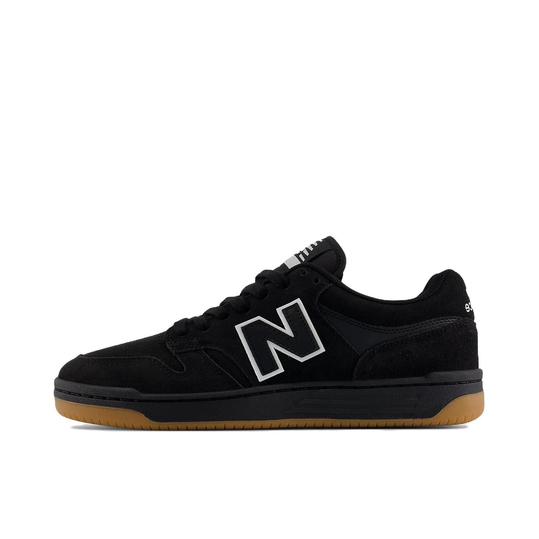 推荐商品：New Balance numeric 480 薄底 减震耐磨 防滑轻便 透气 复古 板鞋 D宽/暗黑色