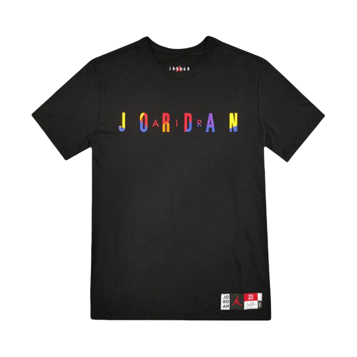 Jordan Brand Air Jordan LOGO透气纯棉圆领正肩袖短袖T恤 男女同款 AT8943