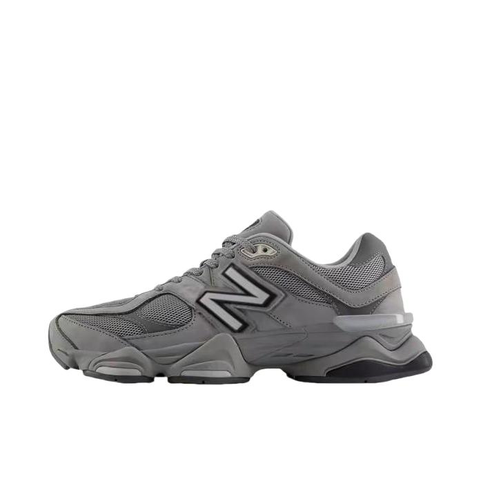 推荐商品：New Balance 9060 跑鞋 绒面革舒适减震网面透气防滑耐磨拼接复古增高圆头贴合耐穿 低帮/灰色
