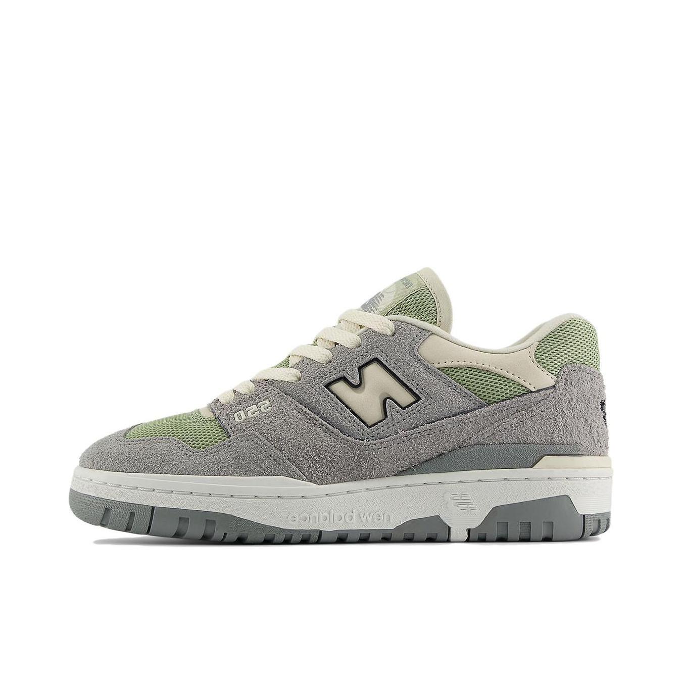 推荐商品：New Balance 550 复古 舒适 百搭 减震透气 防滑耐磨 潮流 运动休闲鞋 灰色/绿色