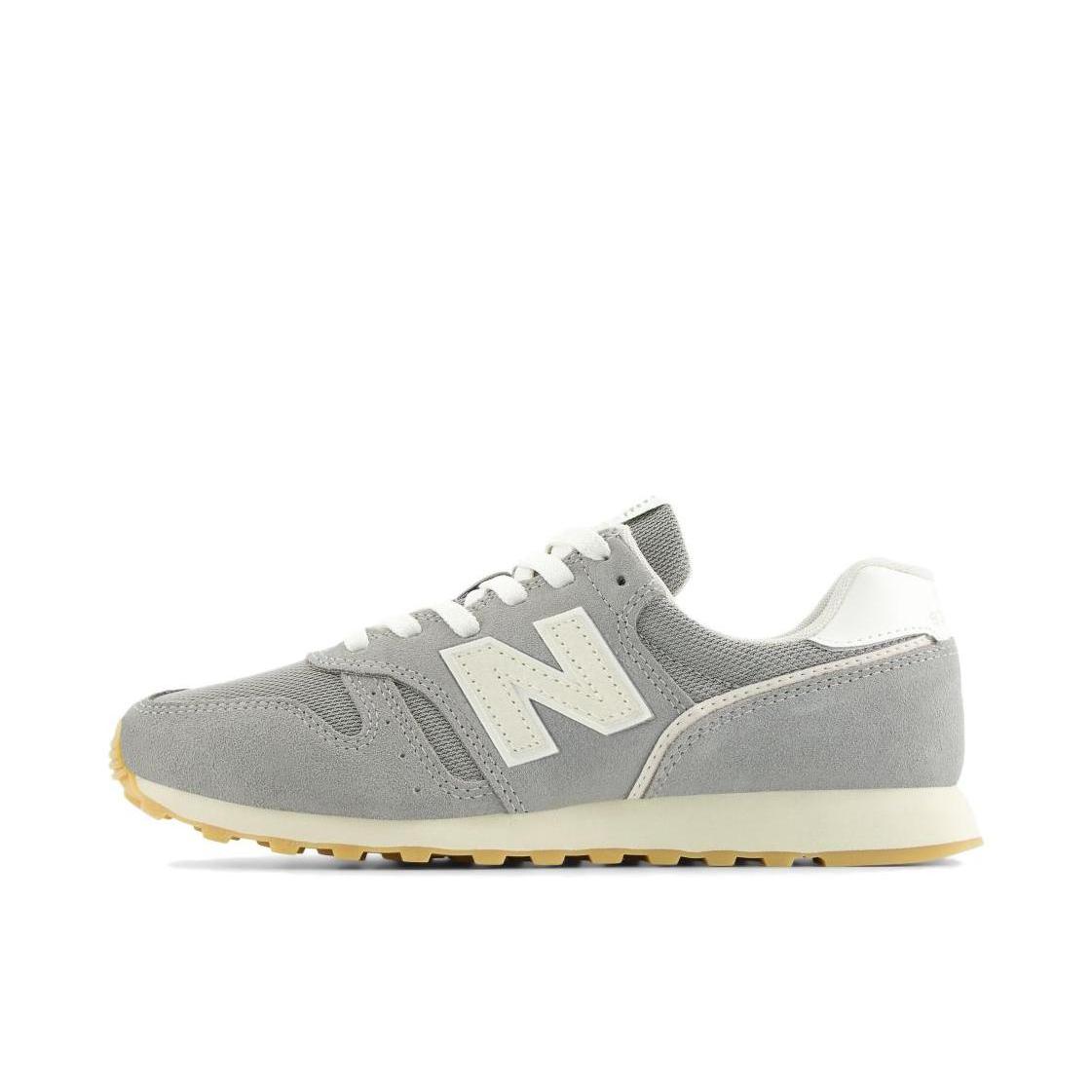 推荐商品：New Balance 373 织物 经典复古 百搭简约 网布 减震 舒适透气 防滑耐磨 低帮 合成革 马拉松 轻便缓震 运动休闲鞋 女款/浅灰色