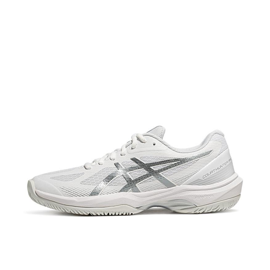 推荐商品：Asics/亚瑟士 COURT HUNTER FF 羽毛球鞋 速度型稳定透气 网布 白色/银色