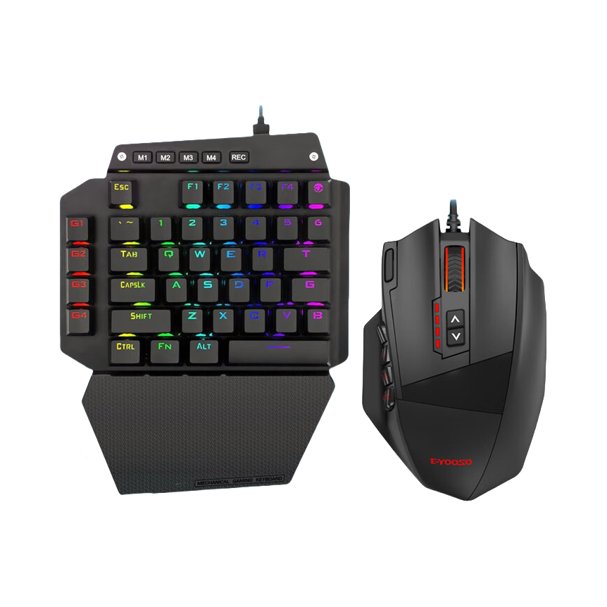 推荐商品：e元素 K700+X39 键鼠套装 炫彩灯效 即插即用