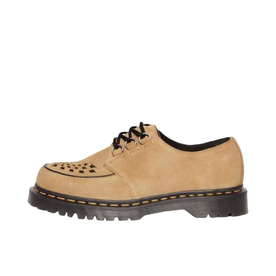 推荐商品：Dr. Martens Ramsey 英伦风 简约 圆头 深口 一脚蹬 头层牛皮 蛇纹 蛇年款 厚底鞋 牛津鞋 皮鞋 棕色