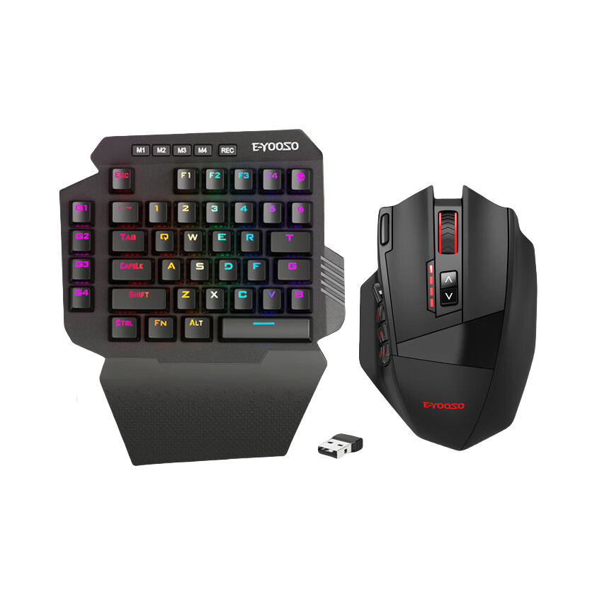 推荐商品：e元素 K722+X33 键鼠套装 人体工学 广泛兼容