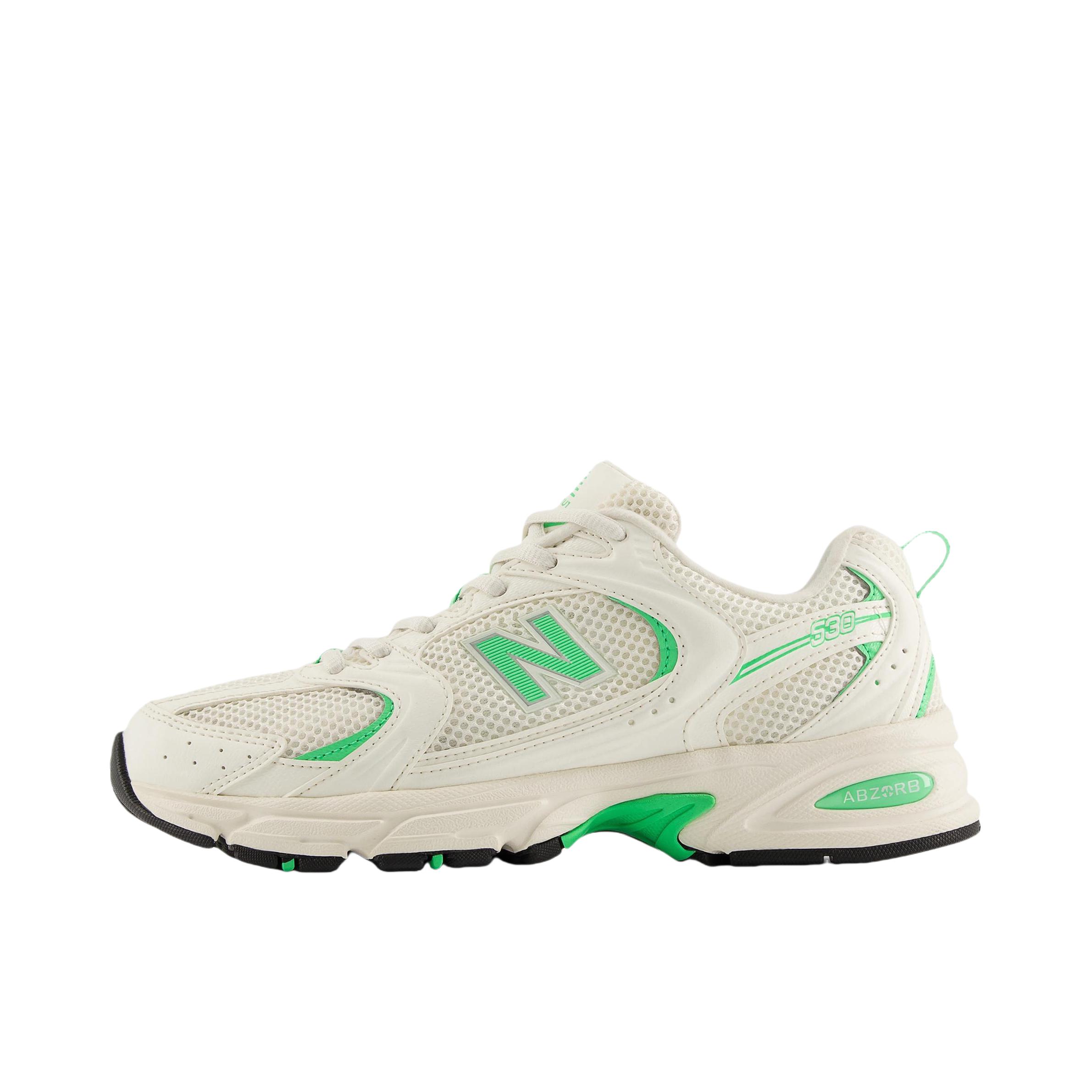 推荐商品：New Balance MR530 跑鞋 圆头经典拼接复古缓震防滑耐磨网面透气支撑 D宽/白色/绿色/黑色