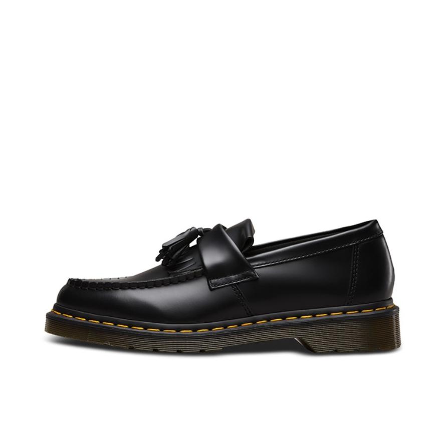 推荐商品：Dr.Martens Adrian 流苏 厚底 复古 圆头 真皮 皮革 一脚蹬 增高 休闲 美式 黄车线 软皮 皮鞋 蝴蝶结/黑色/棕色