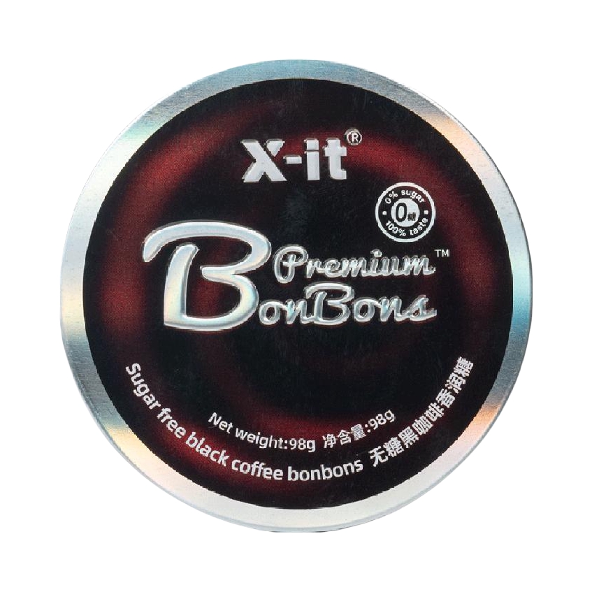 推荐商品：X-it 无糖黑咖啡香润糖 98g 盒装