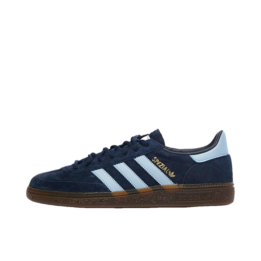 推荐商品：【王安宇同款】 adidas Originals Handball Spezial 薄底鞋 T头鞋 德训鞋 板鞋 简约百搭复古轻便防滑耐磨 Navy/Blue 藏蓝/浅蓝