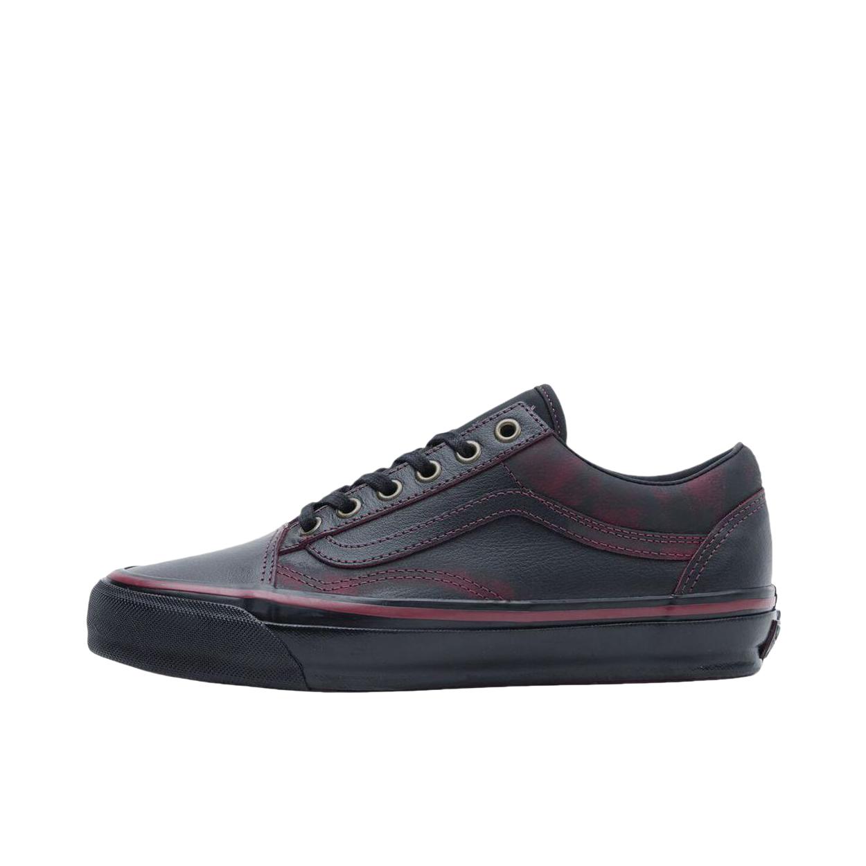 推荐商品：Vans/范斯 Premium Old Skool 板鞋 复古百搭时尚潮流防滑耐磨舒适低帮贴合 Tania Cruz联名/黑色/红色