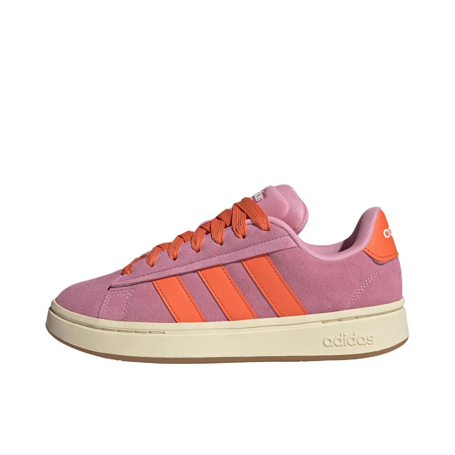 推荐商品：adidas Grand Court Alpha 面包鞋 板鞋 减震透气防滑耐磨百搭复古轻运动薄底贴合 紫色