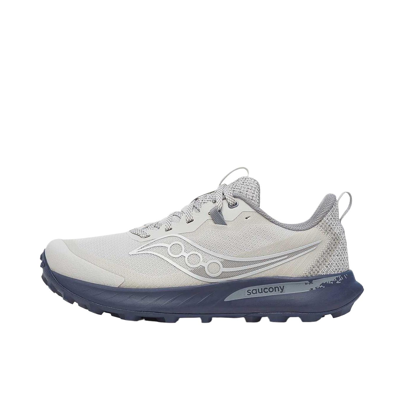 推荐商品：Saucony/索康尼 Peregrine 游隼 15 GTX 越野跑鞋 防水百搭减震透气轻量低帮 蓝色/灰色 