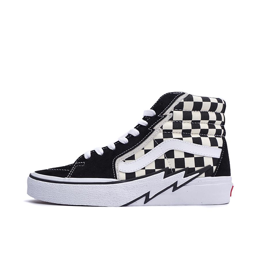 推荐商品：Vans/范斯 SK8-Hi 板鞋 潮流经典拼接复古街头厚底 熊猫/正黑/白色
