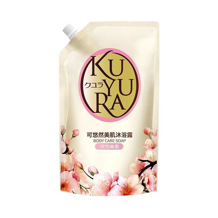 推荐商品：【丁禹兮同款】kuyura/可悠然 欣怡幽香沐浴露补充装 持久留香