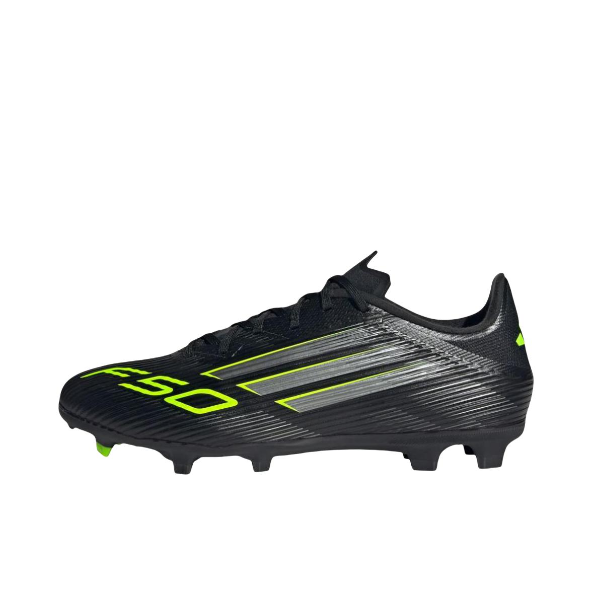 推荐商品：adidas F50 LEAGUE MG/FG 中端 胶质混钉 硬天然草场 防滑耐磨 足球鞋 碳黑色 
